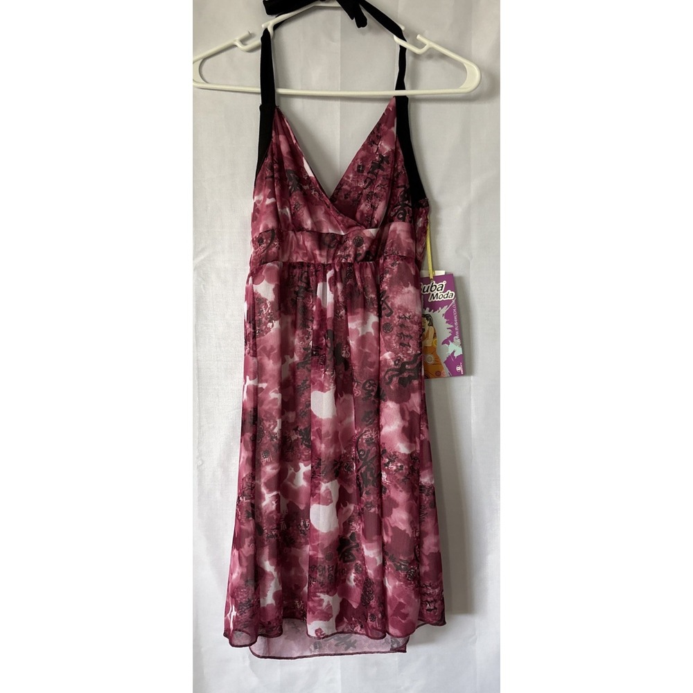 Buba Moda Halter Top Midi Sun Dress Size M